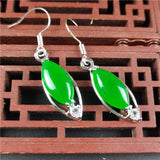 King Green Ma Laiyu Jade Earrings for Women