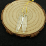 Natural Stone Quartz Earring Bead 30x6x4mm 2.4g