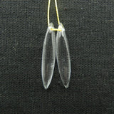 Natural Stone Quartz Earring Bead 30x6x4mm 2.4g