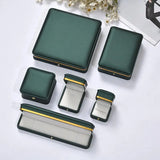 Exquisite Inlaid Edge Jewelry Storage Box, Various Colors & Styles