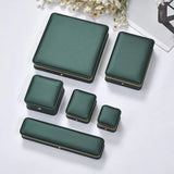 Exquisite Inlaid Edge Jewelry Storage Box, Various Colors & Styles
