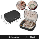 Simplicity PU Leather Travel Jewelry Box Organizer