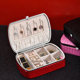 Simplicity PU Leather Travel Jewelry Box Organizer
