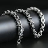 Silver Circle Faucet Necklace for Men