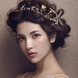Starfish Headband Hair Clip Bride Tiara Pearl Hair Jewelry Headpiece