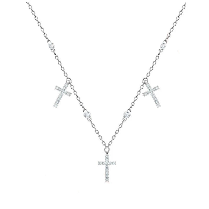 Religious Cross Necklace - Personalized Women's Jewelry