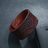 Wide Retro Cowhide Bracelet, Stylish & Versatile, Cross-border Supply