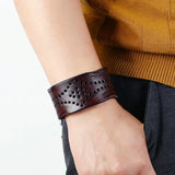 Wide Retro Cowhide Bracelet, Stylish & Versatile, Cross-border Supply