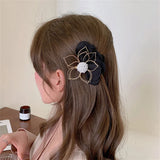 Metal Flower Cloth Petal Hairpins Hair Clips Barrette Hair Accessories