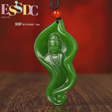 Outer Mongolian Tian Jasper Guanyin Buddha Jade Pendant