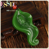 Outer Mongolian Tian Jasper Guanyin Buddha Jade Pendant