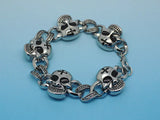 Pirates of the Caribbean Skulls Bracelet Punk Style Skeleton Gothic Jewelry
