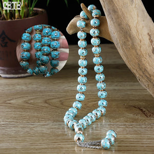 12mm Nostalgic Rosary Bracelet in Variety of Colors for Muslim Worship