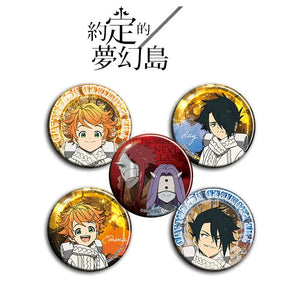The Promised Neverland Brooch Enamel Pins 58mm Wedding Anime Metal Broches