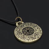 Feng Shui Money Amulet Necklace Vintage Style Jewelry Antique Copper Coins