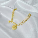 Queen Elizabeth Avatar Coin Chain Bracelet Women Gift