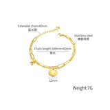 Queen Elizabeth Avatar Coin Chain Bracelet Women Gift