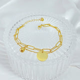 Queen Elizabeth Avatar Coin Chain Bracelet Women Gift
