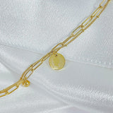 Queen Elizabeth Avatar Coin Chain Bracelet Women Gift