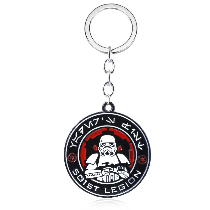 Skywalk Keychain Darth Vader Yoda BB8 Key Chains Men Jewelry Gift