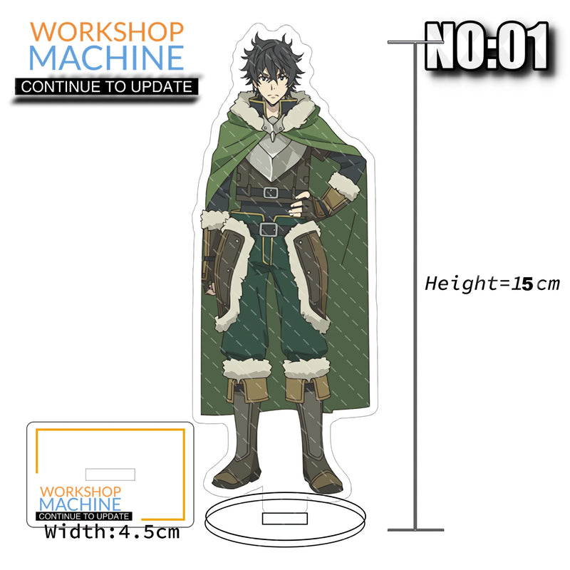 Shield Hero Anime Characters Acrylic Display Stand Model Writing Desk Ornaments