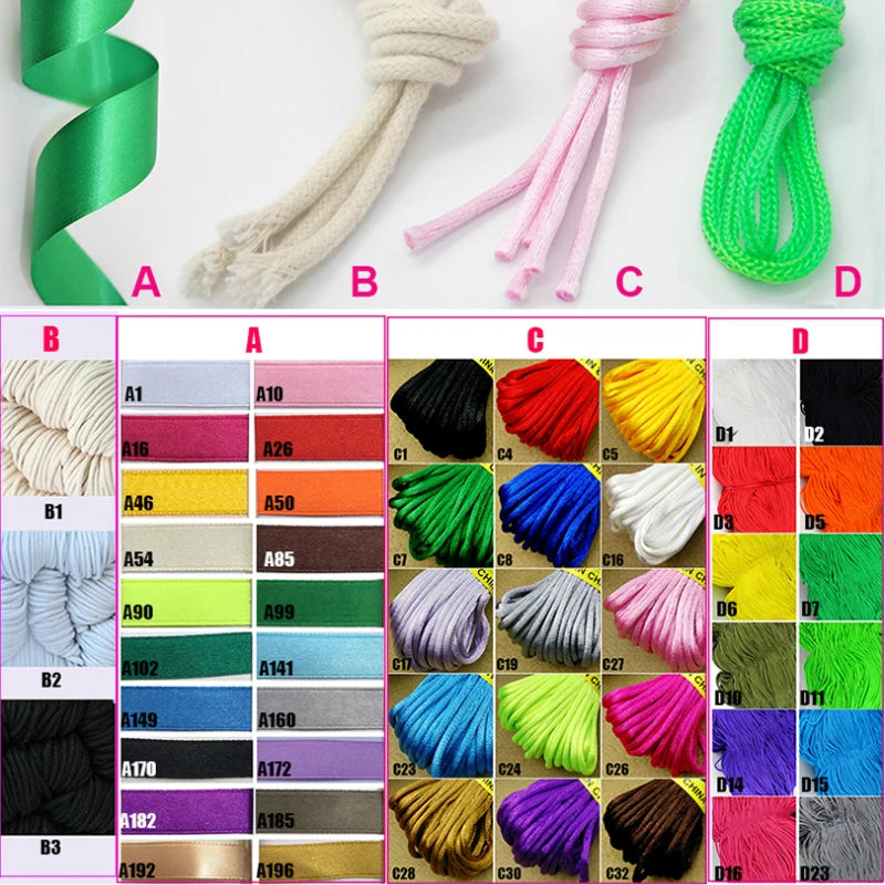 Drawstring Pouch Rope Bundle Set