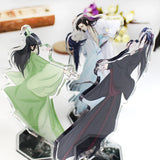 Scum Villain Anime Stand Model Plate Shen Qingqiu Keychain