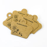 Sole Crown Shape Earring Cards 200pcs/lot Brown Paper Display Card