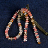 Watermelon Crystal Quartz Beads DIY Pretty Necklace 15inch