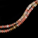 Watermelon Crystal Quartz Beads DIY Pretty Necklace 15inch