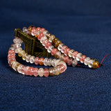 Watermelon Crystal Quartz Beads DIY Pretty Necklace 15inch