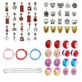 Year Of Tiger Charm Bracelets Kit For Teens, DIY Jewelry Making Kit, 62Pcs