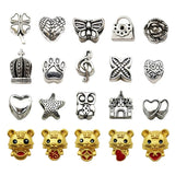 Year Of Tiger Charm Bracelets Kit For Teens, DIY Jewelry Making Kit, 62Pcs