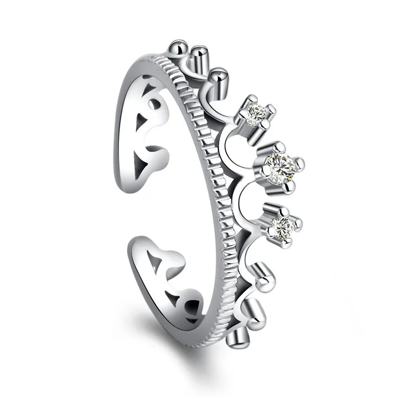 Crown Goddess Ring - South Korea Finger Jewelry