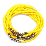 Body Chain Waist Beads Glass for Women Body Jewelry