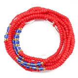 Body Chain Waist Beads Glass for Women Body Jewelry