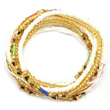 Body Chain Waist Beads Glass for Women Body Jewelry