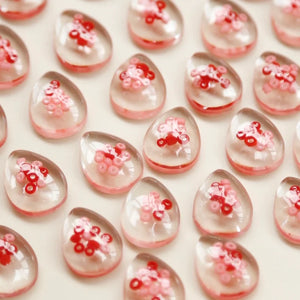 Resin Water Droplet Circle Earrings DIY Kit
