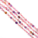 Purple Crystal Loose Beads 3mm-2mm