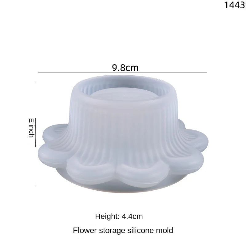 Flower Shaped Silicone Mold for Plant Pots