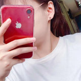Natural Ruby Earrings 925 Silver High-End Party Jewelry