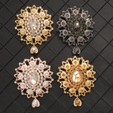 Champagne Rhinestone Brooch for Stylish Women