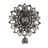 Champagne Rhinestone Brooch for Stylish Women