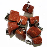 Natural Stone Necklace Pendant Jewelry Irregular Ore Pendant 20pcs