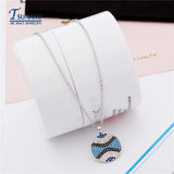 Luxurious Round Colored Zircon Pendant Women Jewelry D-004