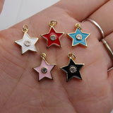 Moon Stars Pendant, Heart Charms, DIY Necklace Accessories