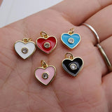 Moon Stars Pendant, Heart Charms, DIY Necklace Accessories