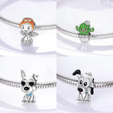 S925 Silver Animal Beaded Bracelet for 3mm DIY Christmas Jewelry