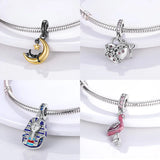 S925 Silver Animal Beaded Bracelet for 3mm DIY Christmas Jewelry