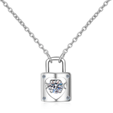 925 Silver Love lock Smart necklace Chain